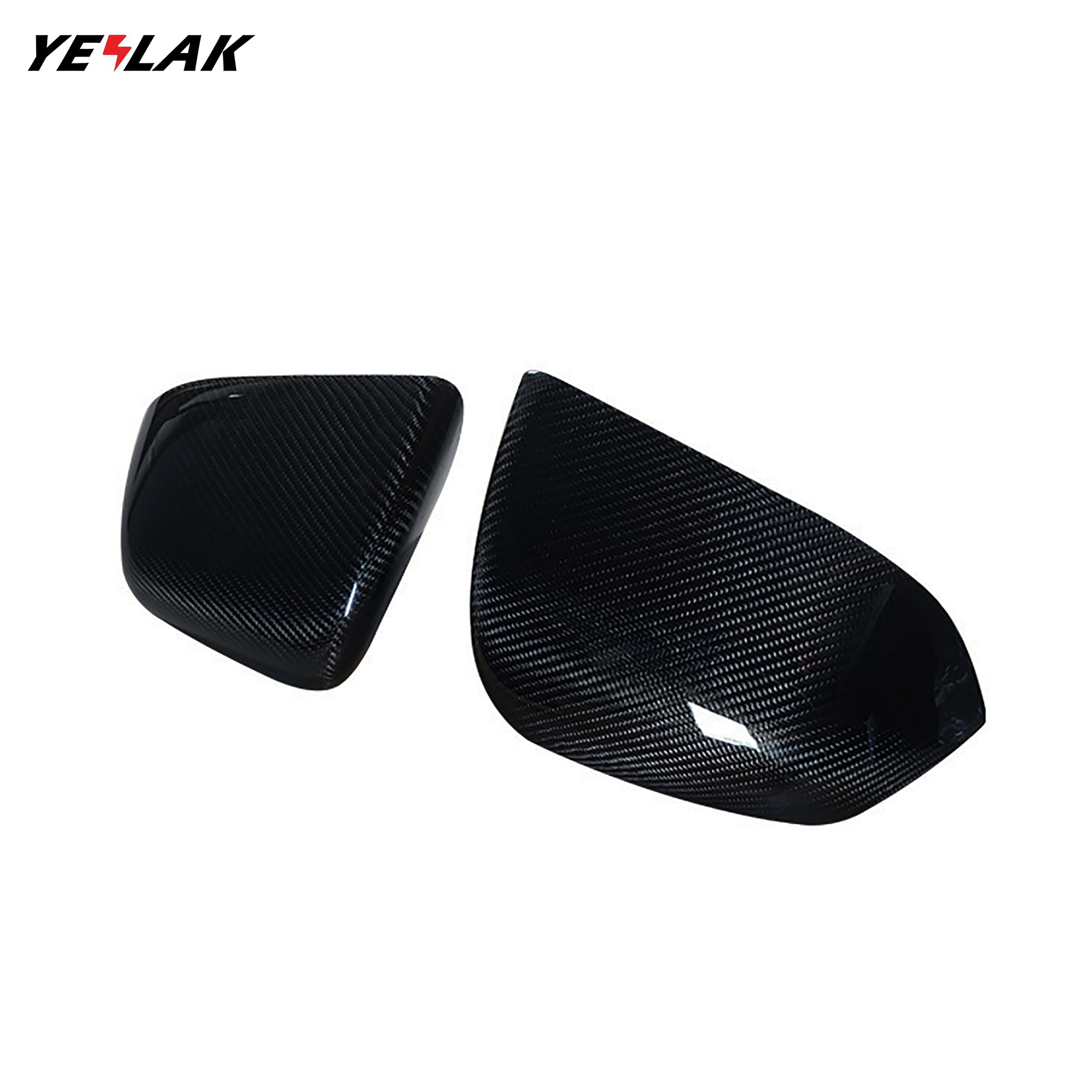 Real Carbon Fiber Mirror Covers For Tesla Model Y-Motor Vehicle Frame & Body Parts-Teego