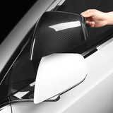 Real Carbon Fiber Mirror Covers For Tesla Model Y-Motor Vehicle Frame & Body Parts-Teego