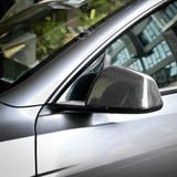 Real Carbon Fiber Mirror Covers For Tesla Model Y-Motor Vehicle Frame & Body Parts-Teego