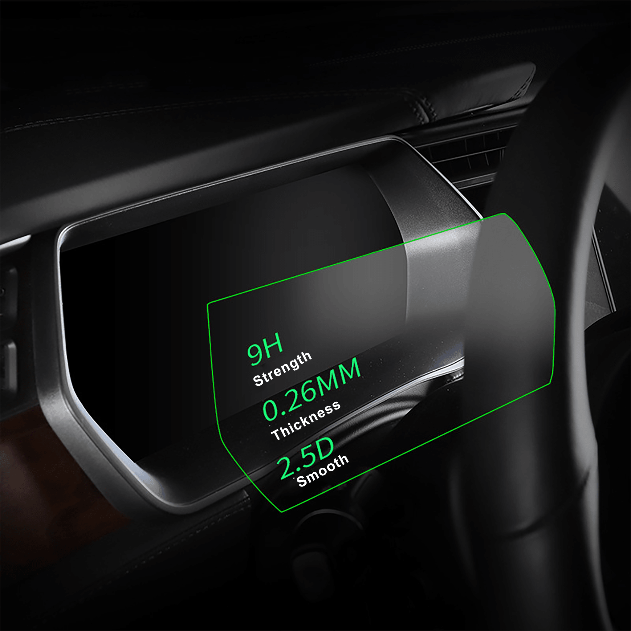 Tempered Glass Screen Protector for Telsa Model X/S-Motor Vehicle Interior Fittings-Teego
