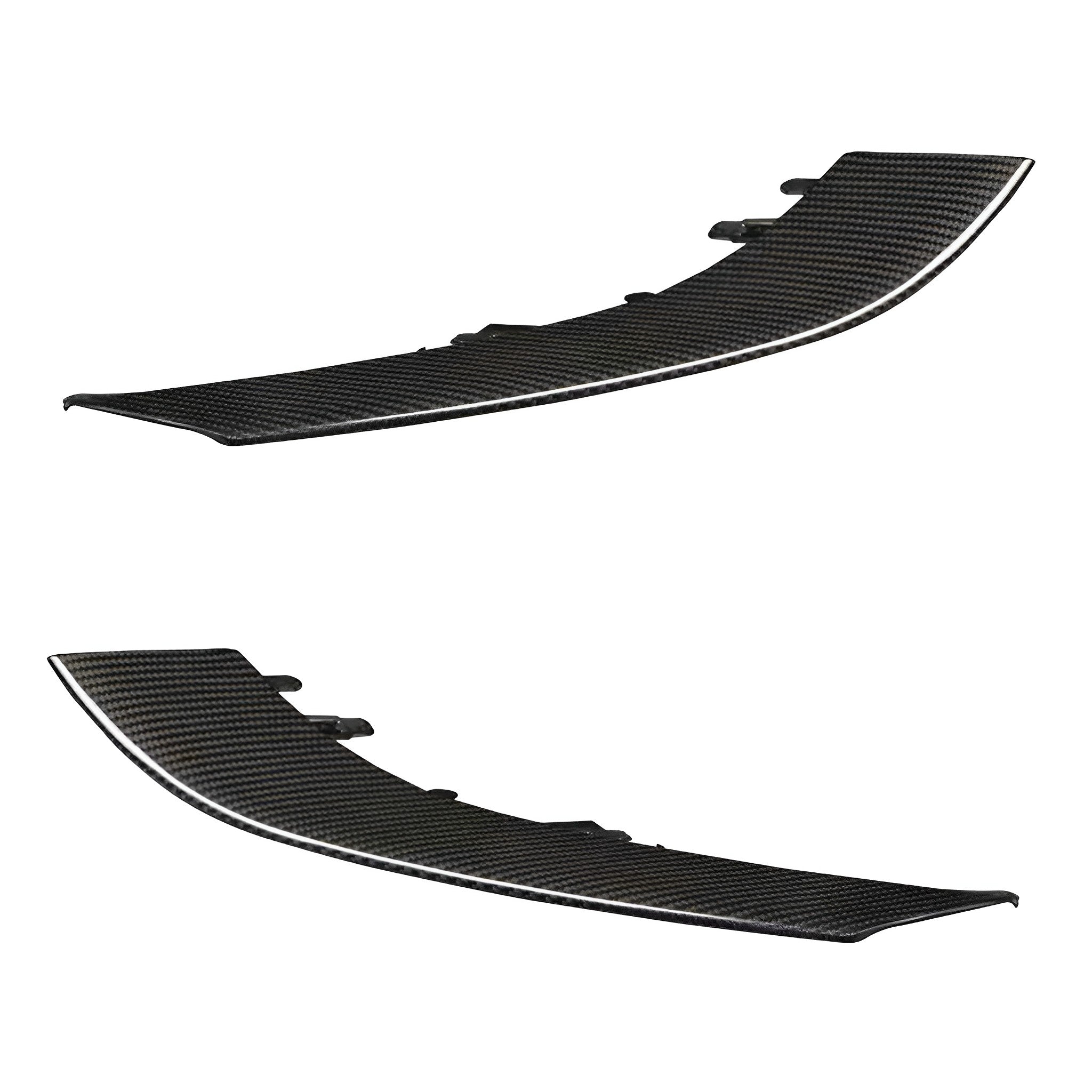 Carbon Fiber Headlight Eyebrow Trim Replacement For Tesla Model 3 & Y
