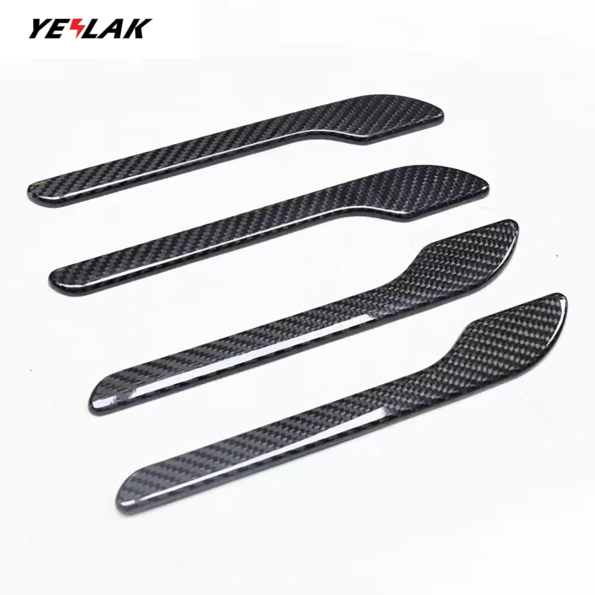 Glossy finish Carbon Fiber Door Handle Wrap For Tesla Model 3 & Y