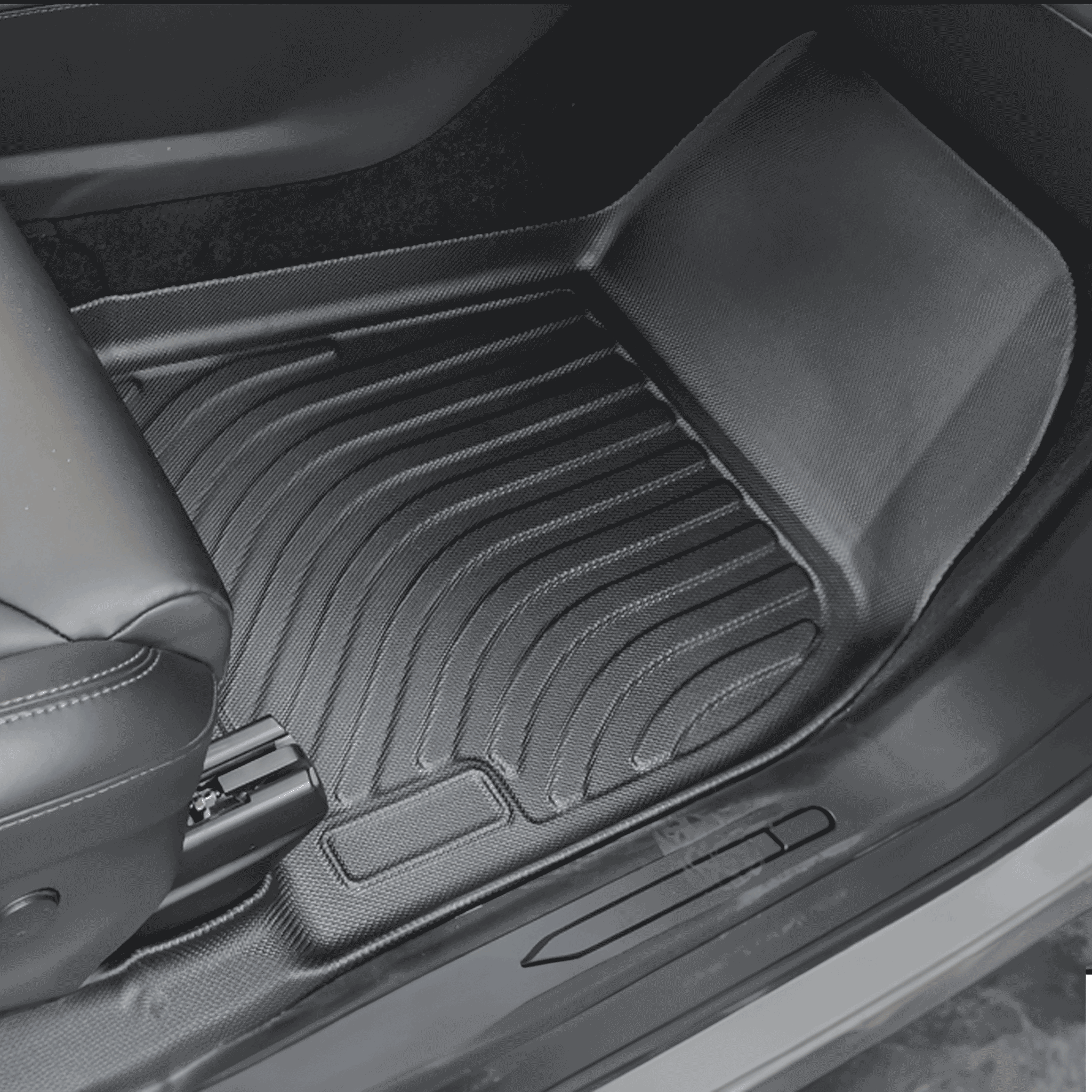 Tesla Model X 5-Seater Custom All-Weather Floor Mats (2021-2025+) – Durable TPE, Full Coverage & Eco-Friendly
