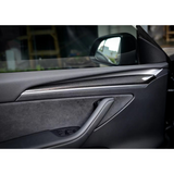 Real Carbon Fiber Front Door Trim Covers For Tesla Model 3&Y-Motor Vehicle Interior Fittings-Teego