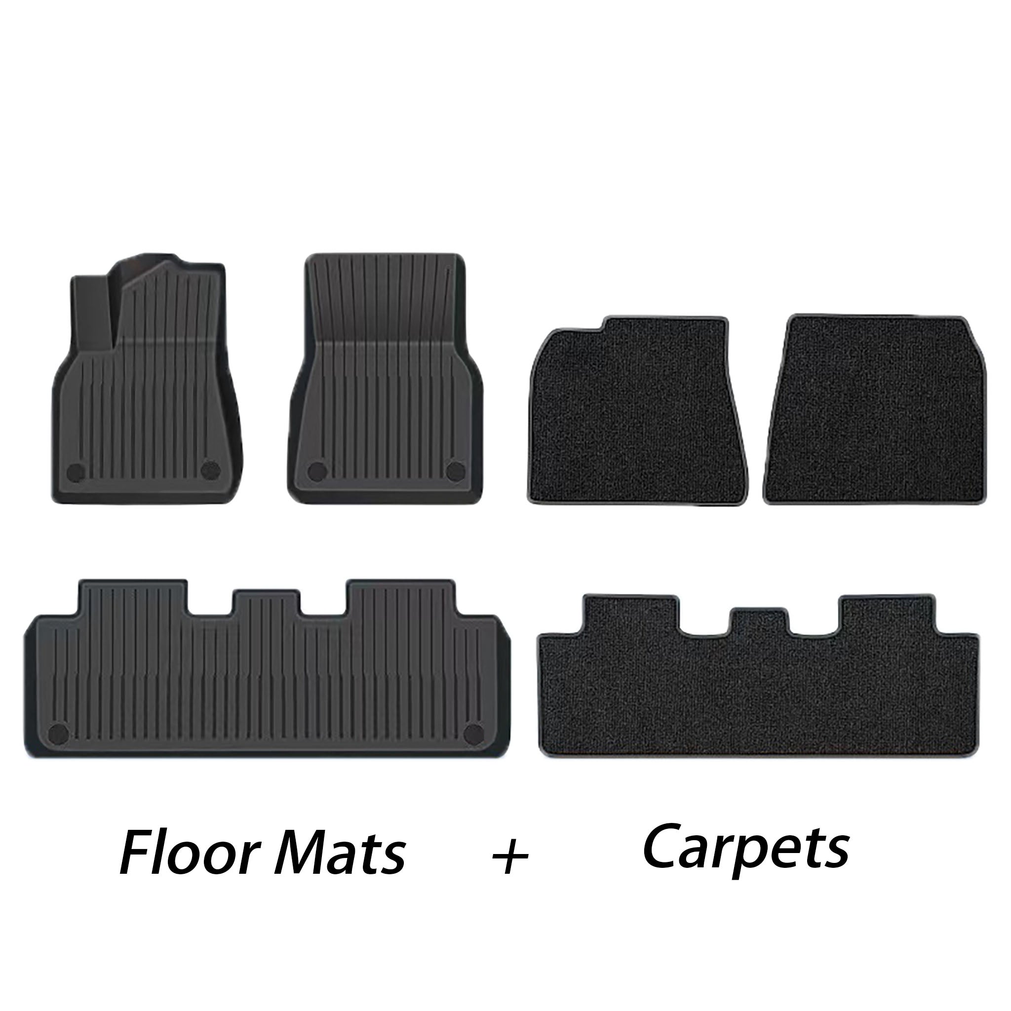 2024+ Tesla Model 3 Highland All-Weather Floor Mats - Custom Fit,Waterproof Interior Accessories