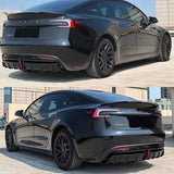 Tesla 2024+ Model 3 Highland Rear Bumper Diffuser with LED Brake Light