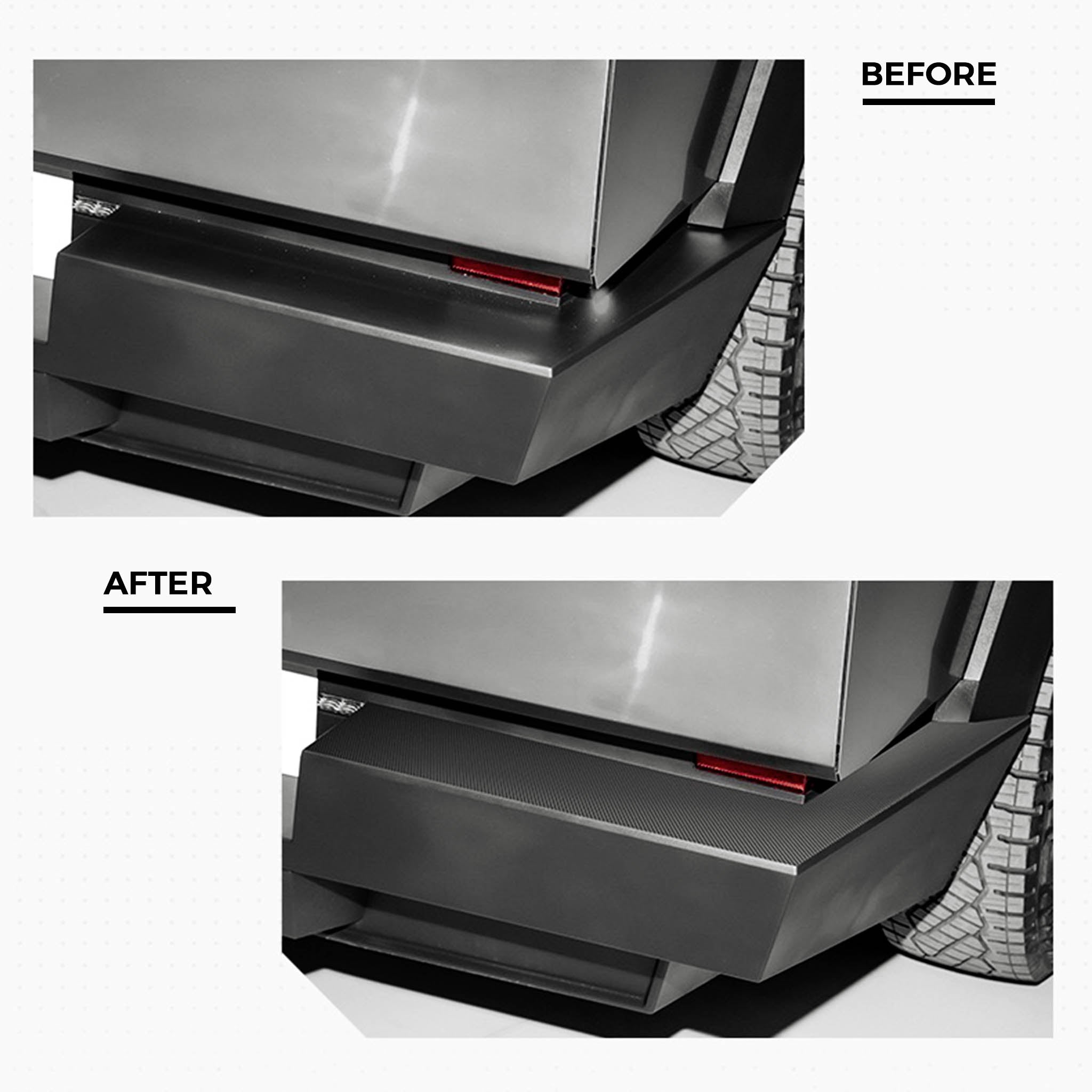 Tesla Cybertruck Rear Bumper & Tailgate Protectors