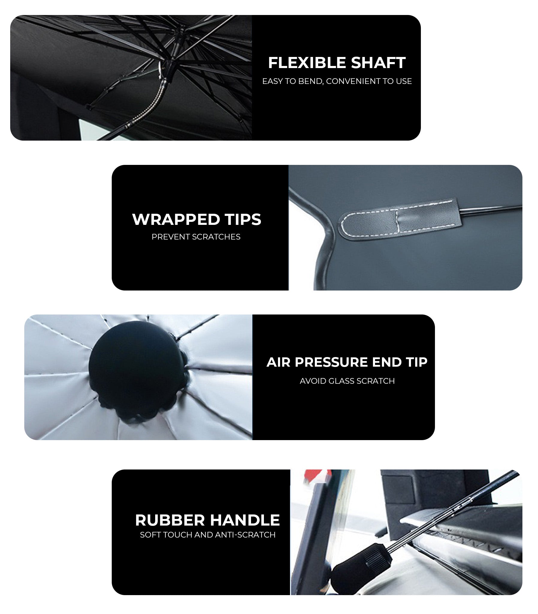 Tesla Cybertruck UV-Blocking Windshiled Sunshade Umbrella