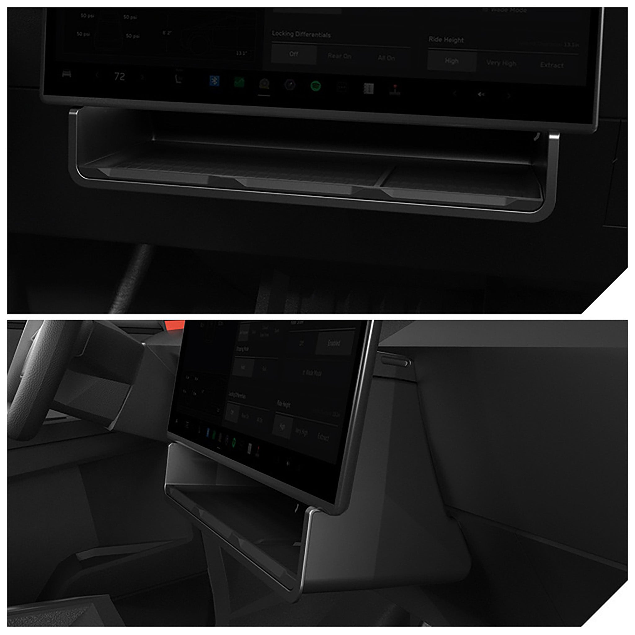 Tessgo Under-Screen Storage Compartment for Cybertruck
