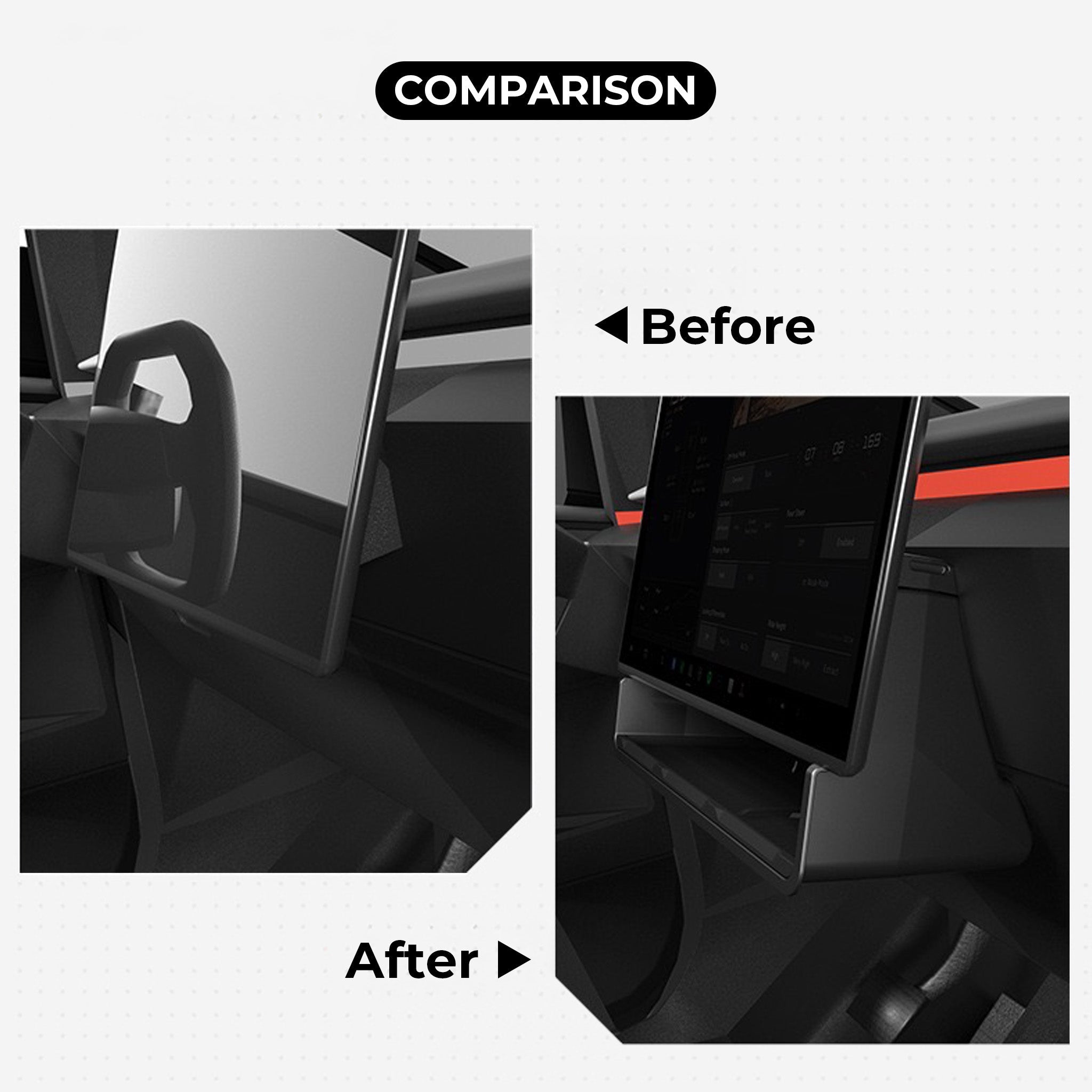 Tessgo Under-Screen Storage Compartment for Cybertruck