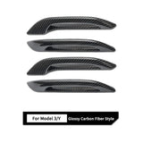 Tesla Door Handle Add-On for Model 3 & Model Y - glossy carbon fiber style