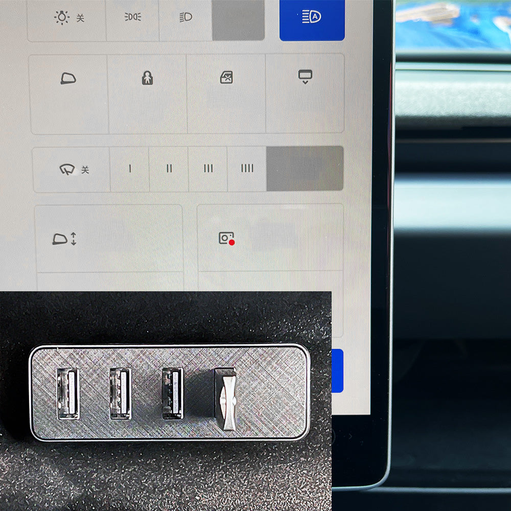 Tessgo Glove Box USB Hub for Model 3 Highland, Cybertruck & Model Y Juniper