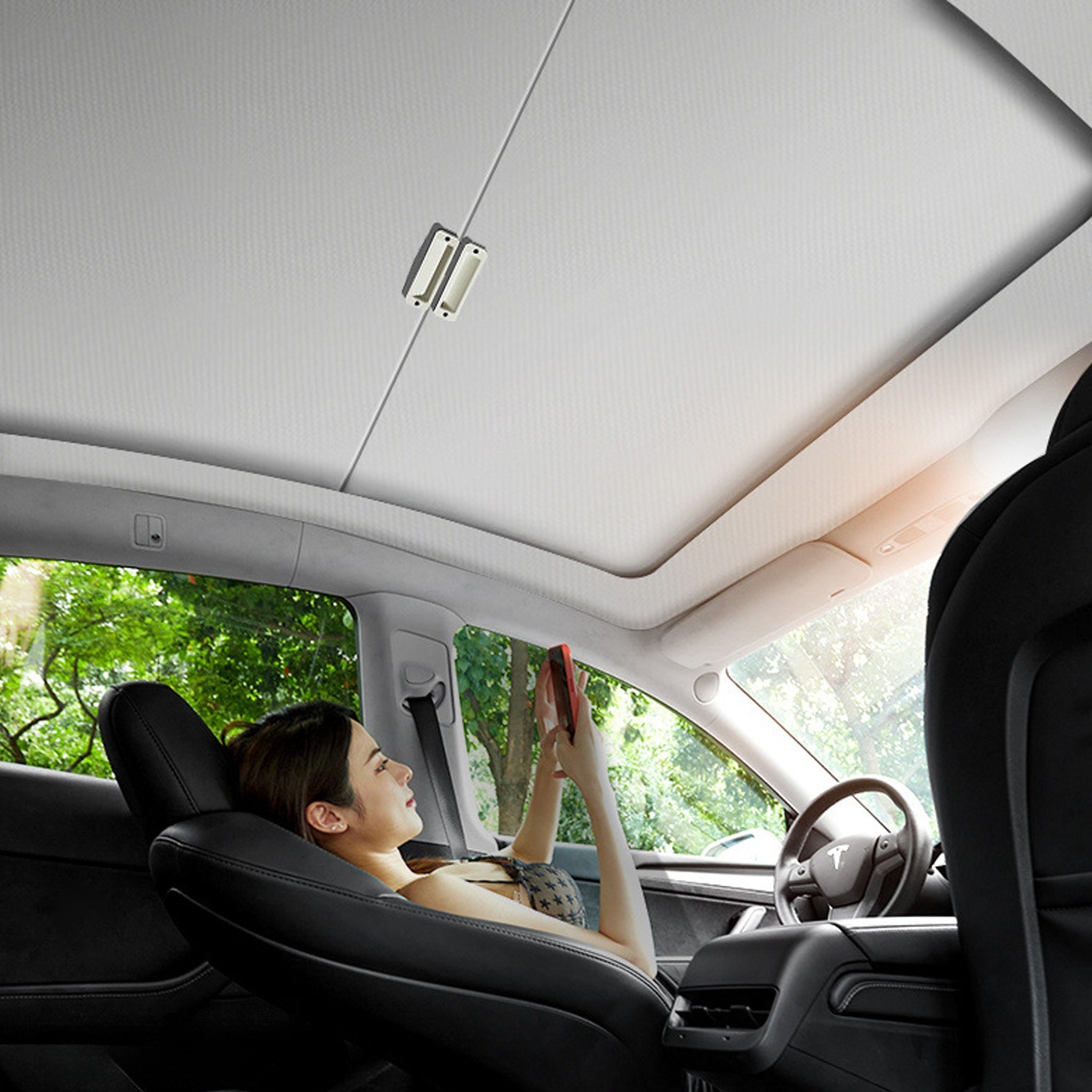 Teego Retractable Sunshade for Tesla Model 3 & Y (All Years)
