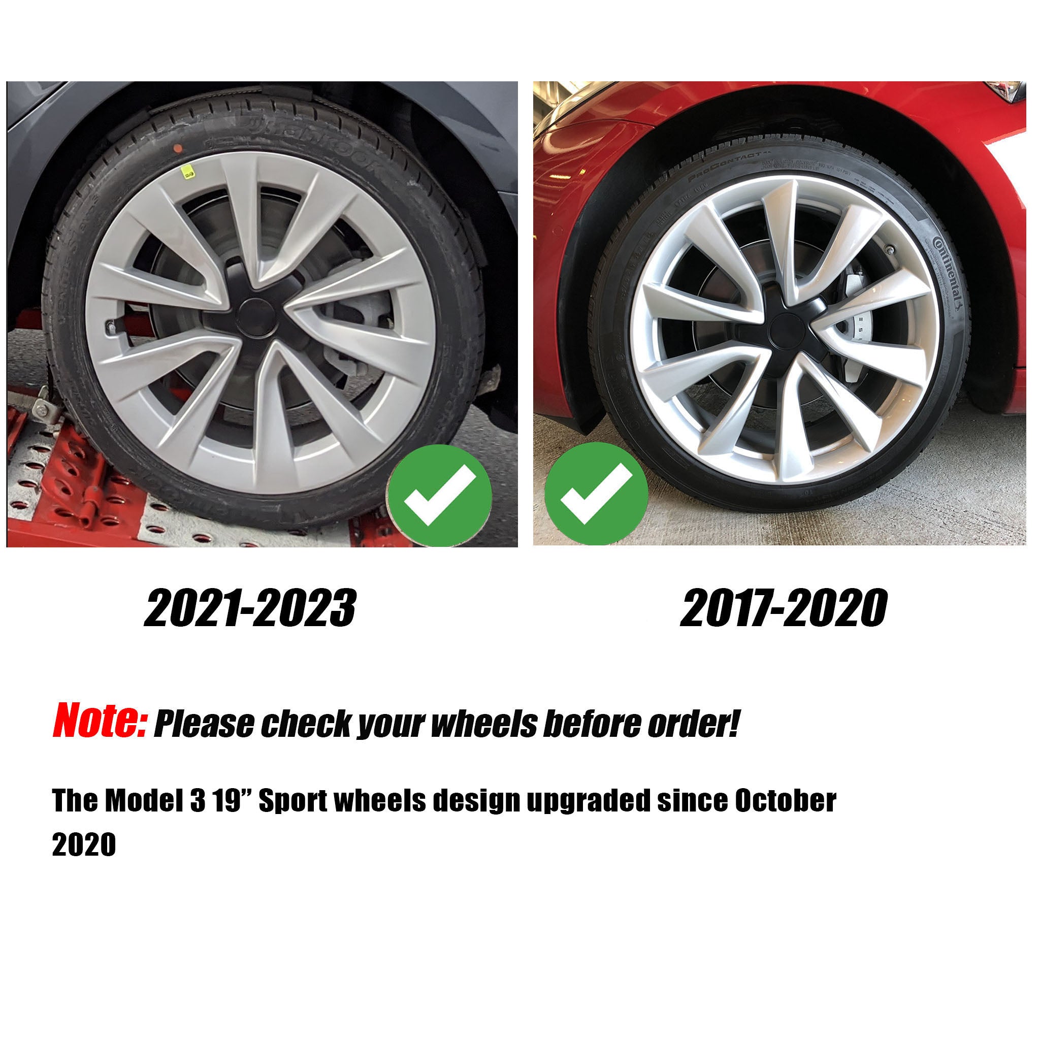 Tesla Model 3 Uberturbine Wheel Cover 19 Inch Hub Caps - Compatibility