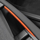 Tesla Model 3 2024+ & Model Y Juniper 2025+ Alcantara Door Handle Wrap – Luxury Interior Upgrade