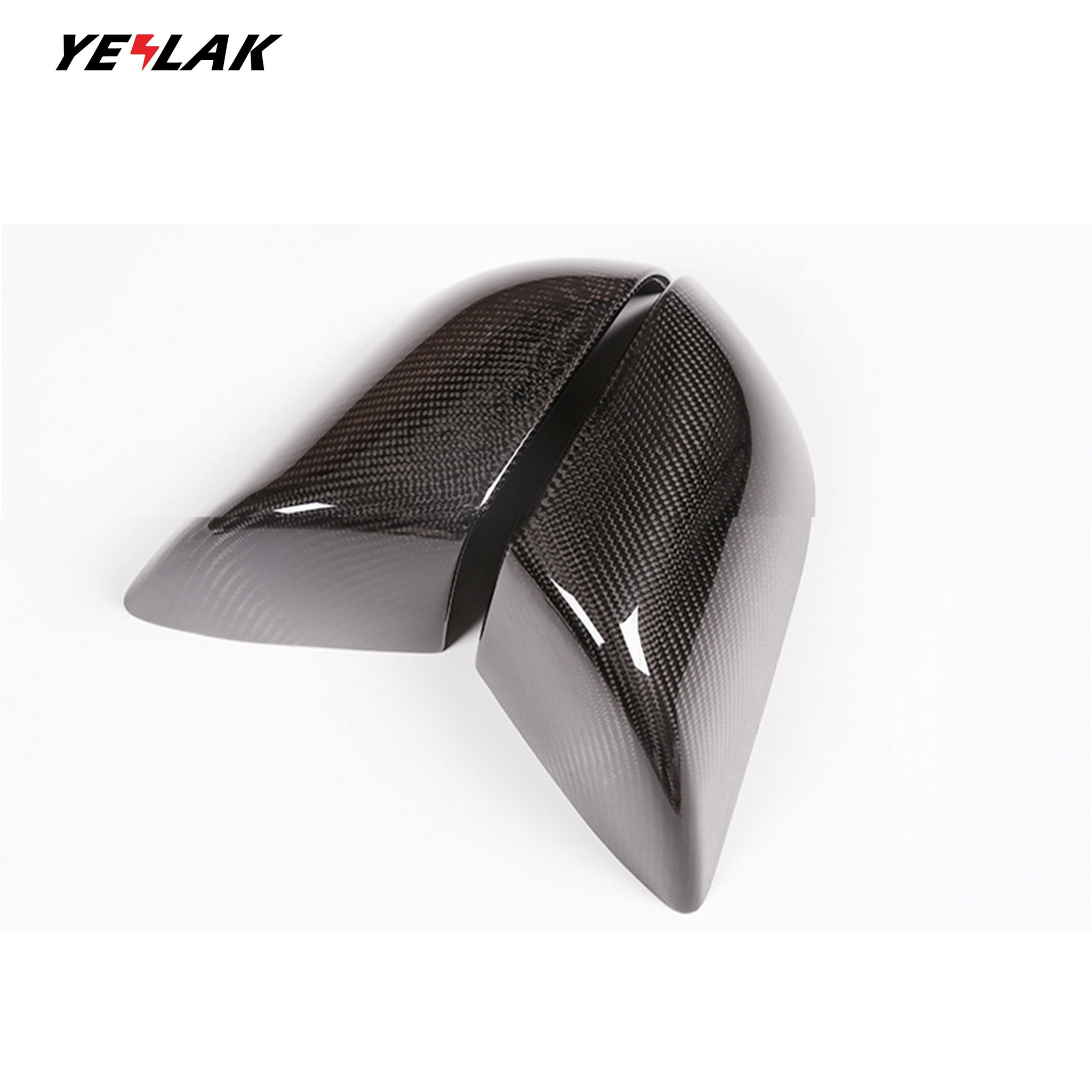 Glossy carbon fiber Mirror Covers For 2024+ Tesla Model 3 highland