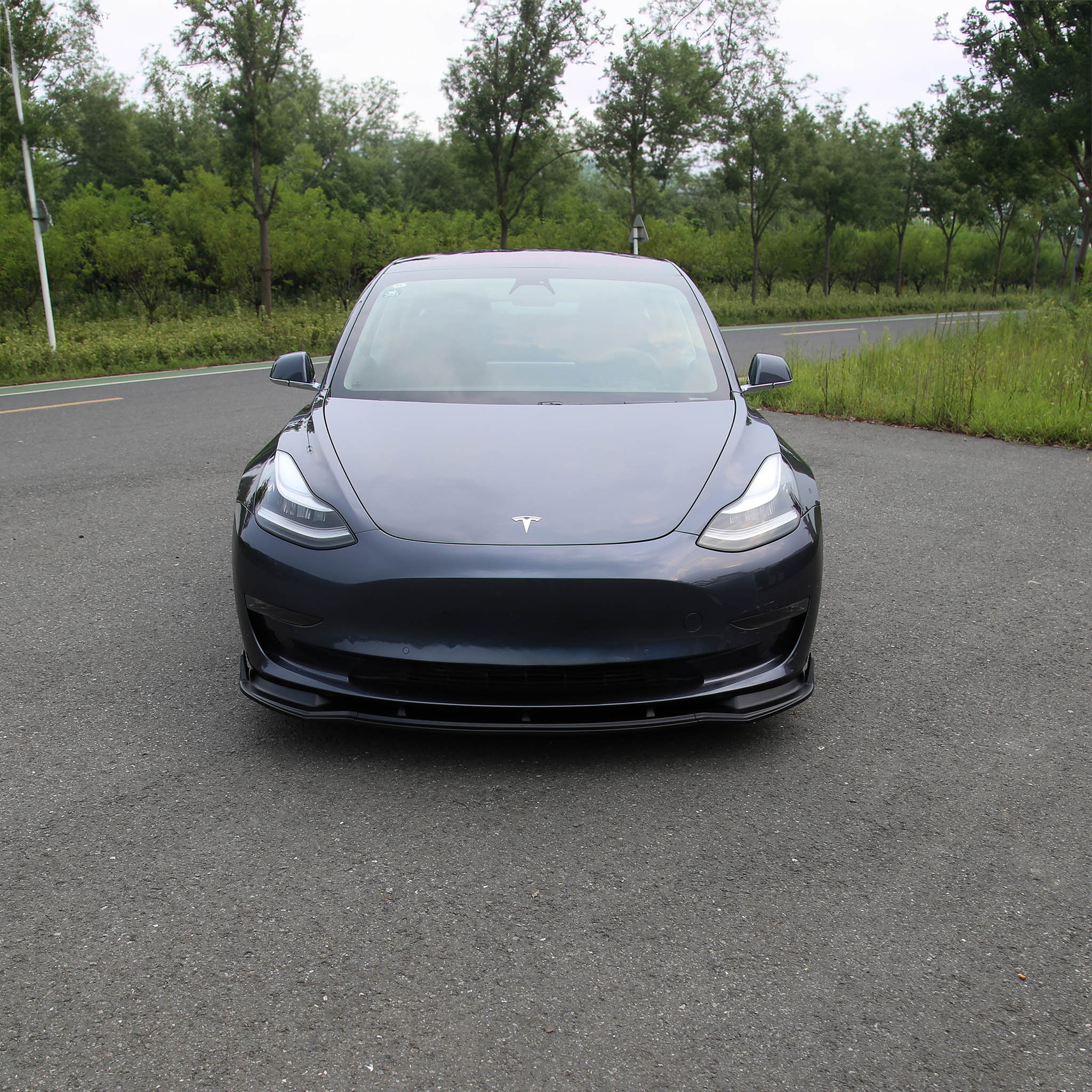 Tesla Model 3 Front Lip Spoiler ABS Plastic (3 Piece)