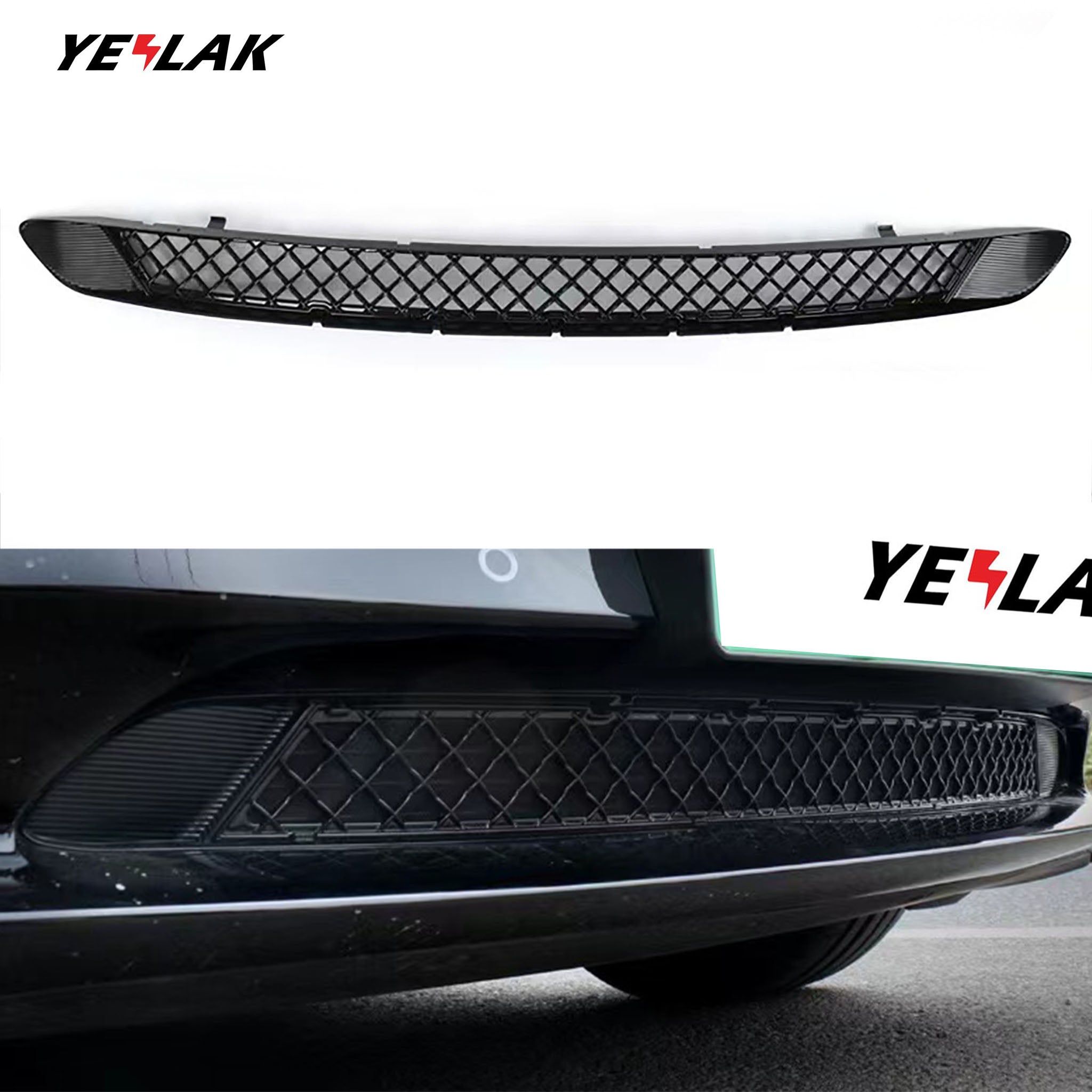 Front Bumper Grille Inserts For Telsa Model 3/Y-Vehicle Parts & Accessories-Teego