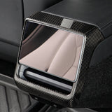 Tesla Model Y Carbon Fiber Rear Screen Frame - glossy finish and twill weave