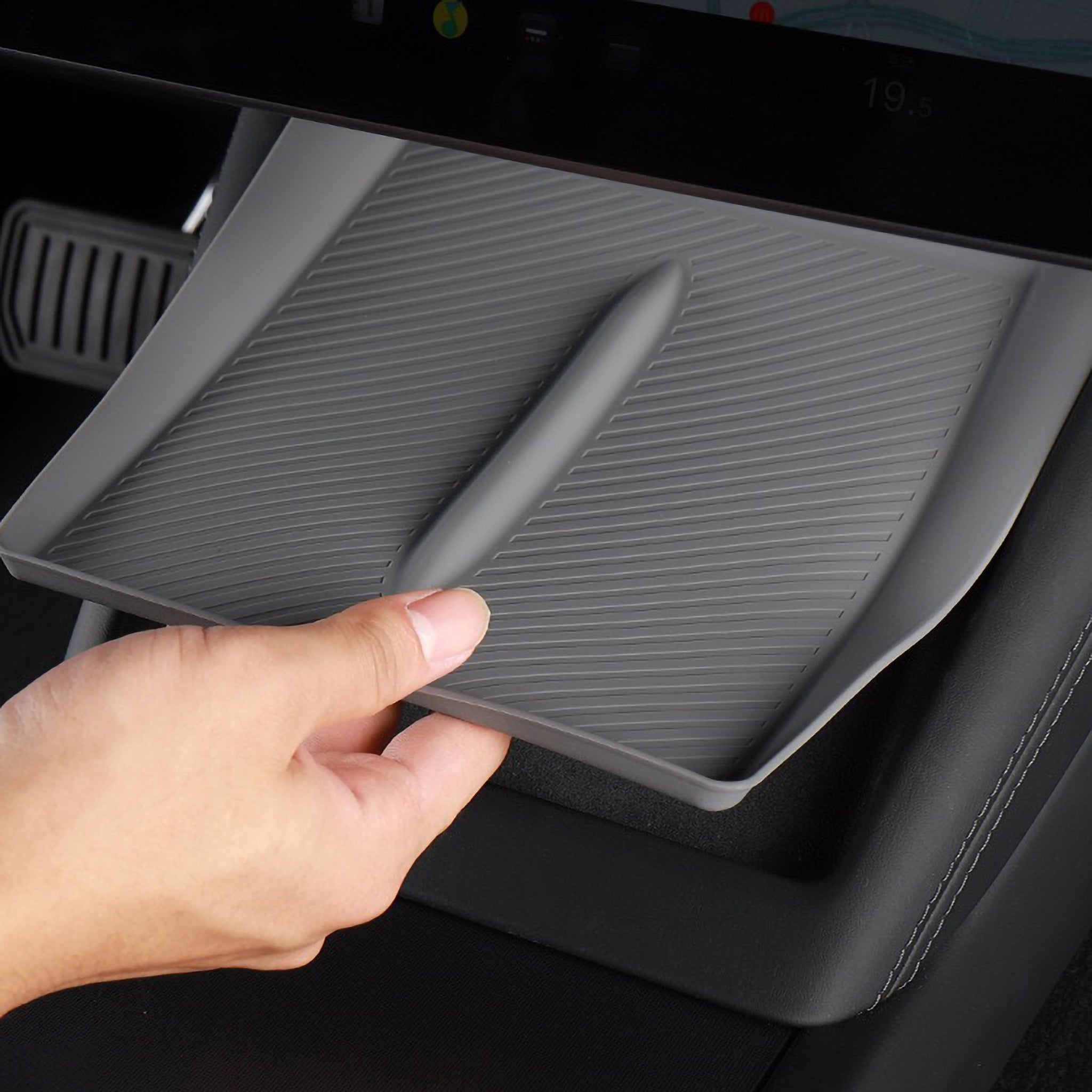 Silicone Anti-Slip Dock Liners for Tesla Model 3, Model Y & 2025+ New Model Y – Protects Charging Pad & Phone
