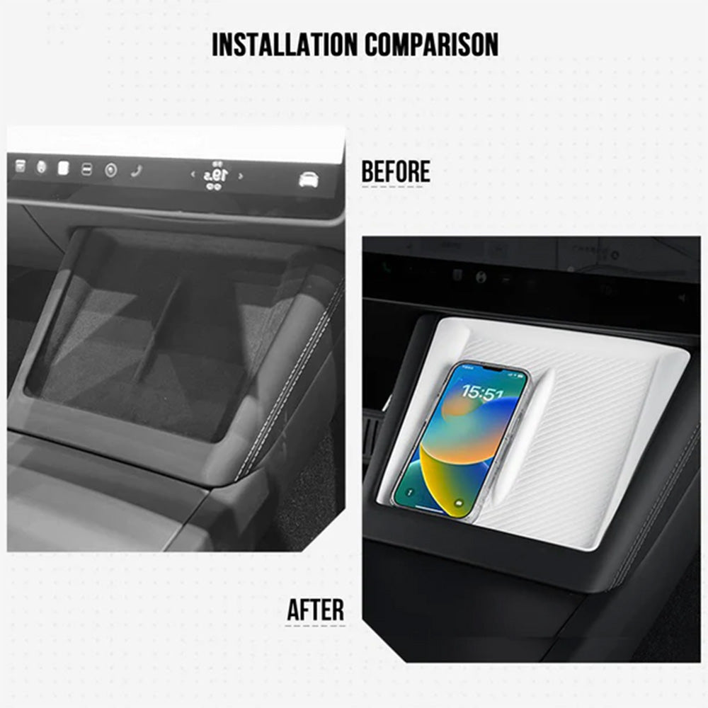Silicone Anti-Slip Dock Liners for Tesla Model 3, Model Y & 2025+ New Model Y – Protects Charging Pad & Phone