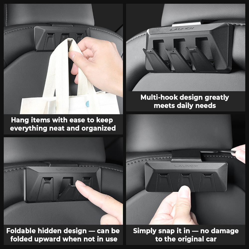 Tessgo Headrest Hanger Hooks for Model 3 Highland & Model Y Juniper