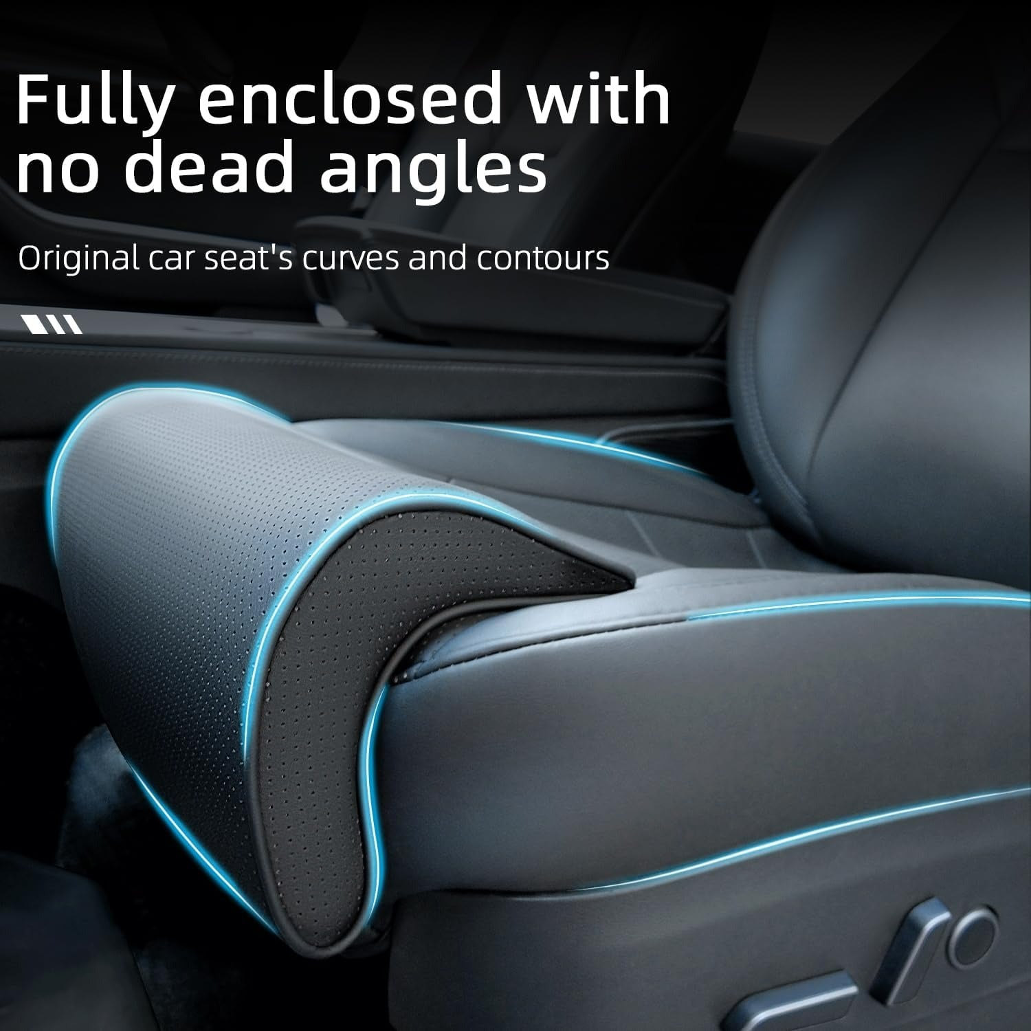 Tesla Model 3/Y Seat Cushion Cover with Memory Foam Leg Support (1 Pcs) – Full Coverage Design, Breathable & Water-Resistant Protection