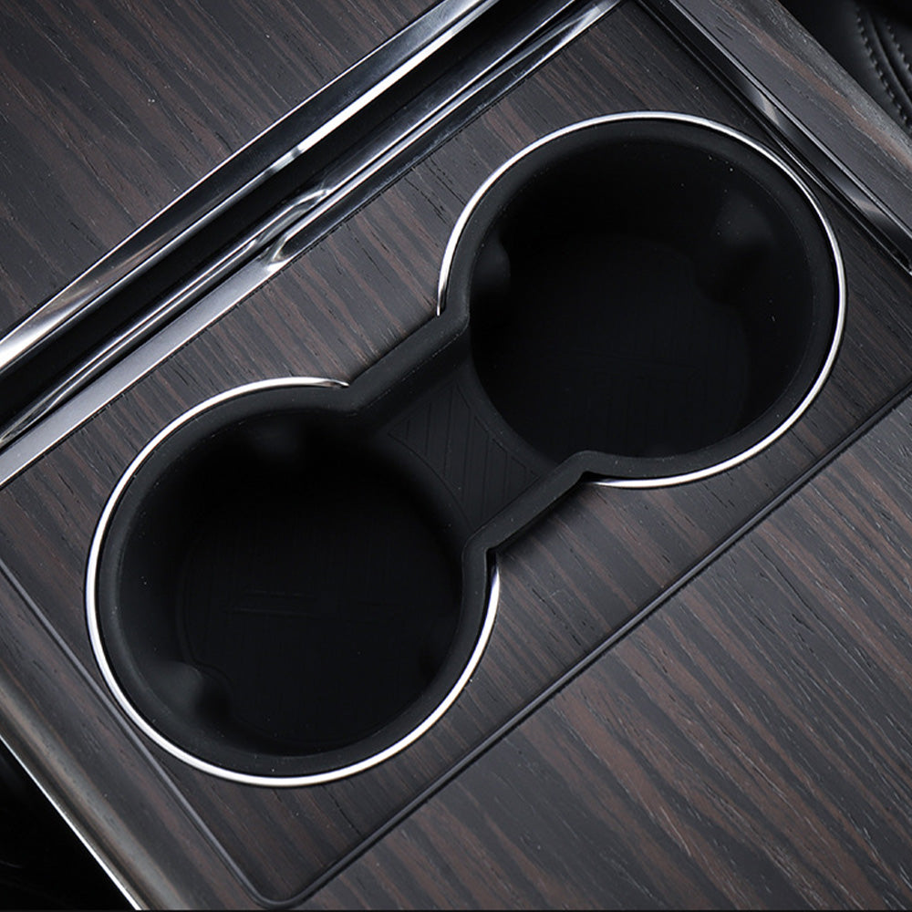 TESSGO Silicone Cup Holder Insert FOR Tesla Model X 2021–2025+(6/7-Seater)