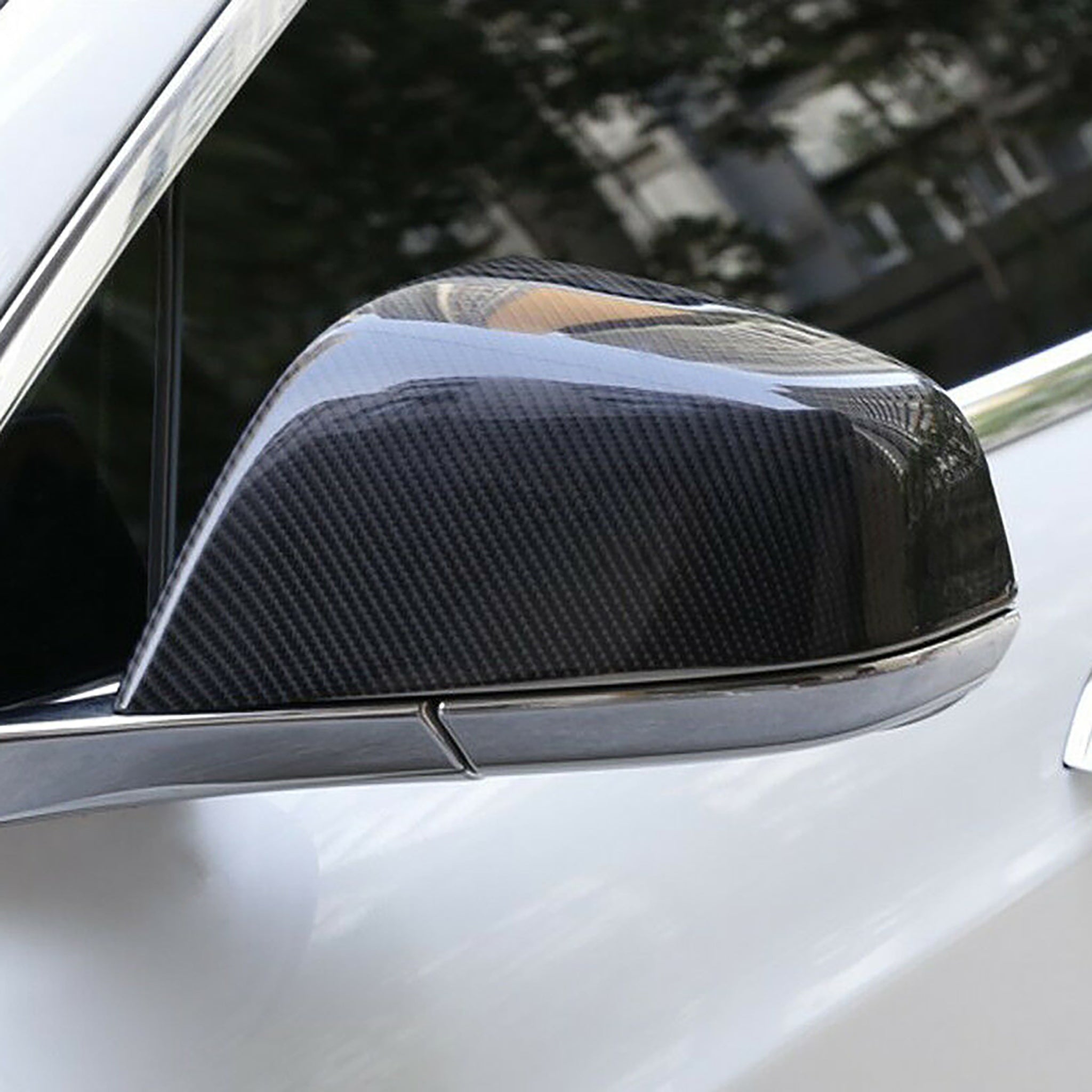 Real Carbon Fiber Mirror Covers For Tesla Model S Pre-refresh & Newer 2014-2026+