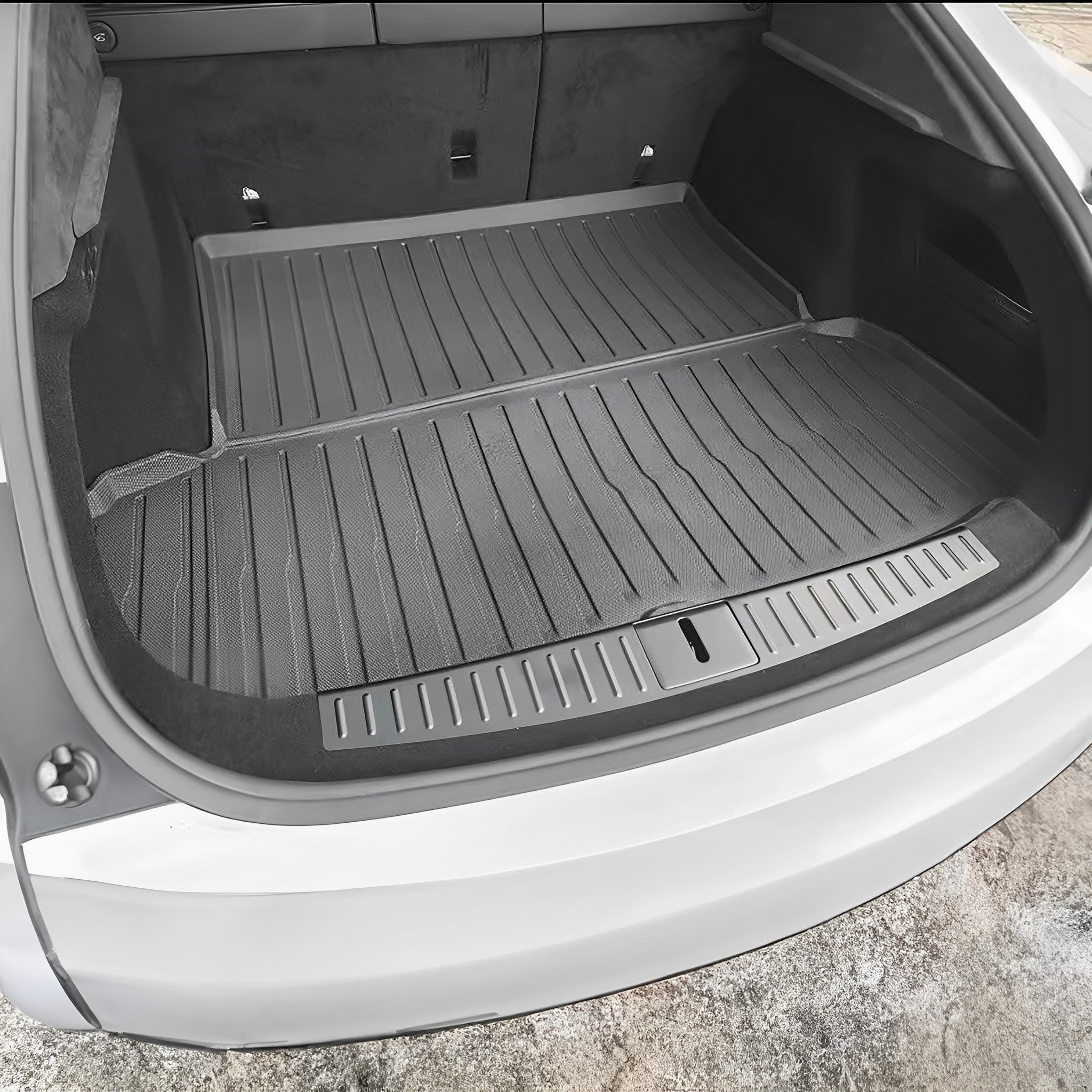 Tesla Model S All-Weather Floor Mats & Cargo Liners (2021–2025+) – Full Set for Front, Rear, and Lower Trunk
