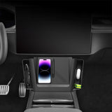 Custom Silicone Center Console Storage Trays for Refreshed Tesla Model X 2021+ – Dust-Resistant, Non-Slip Interior Organizer