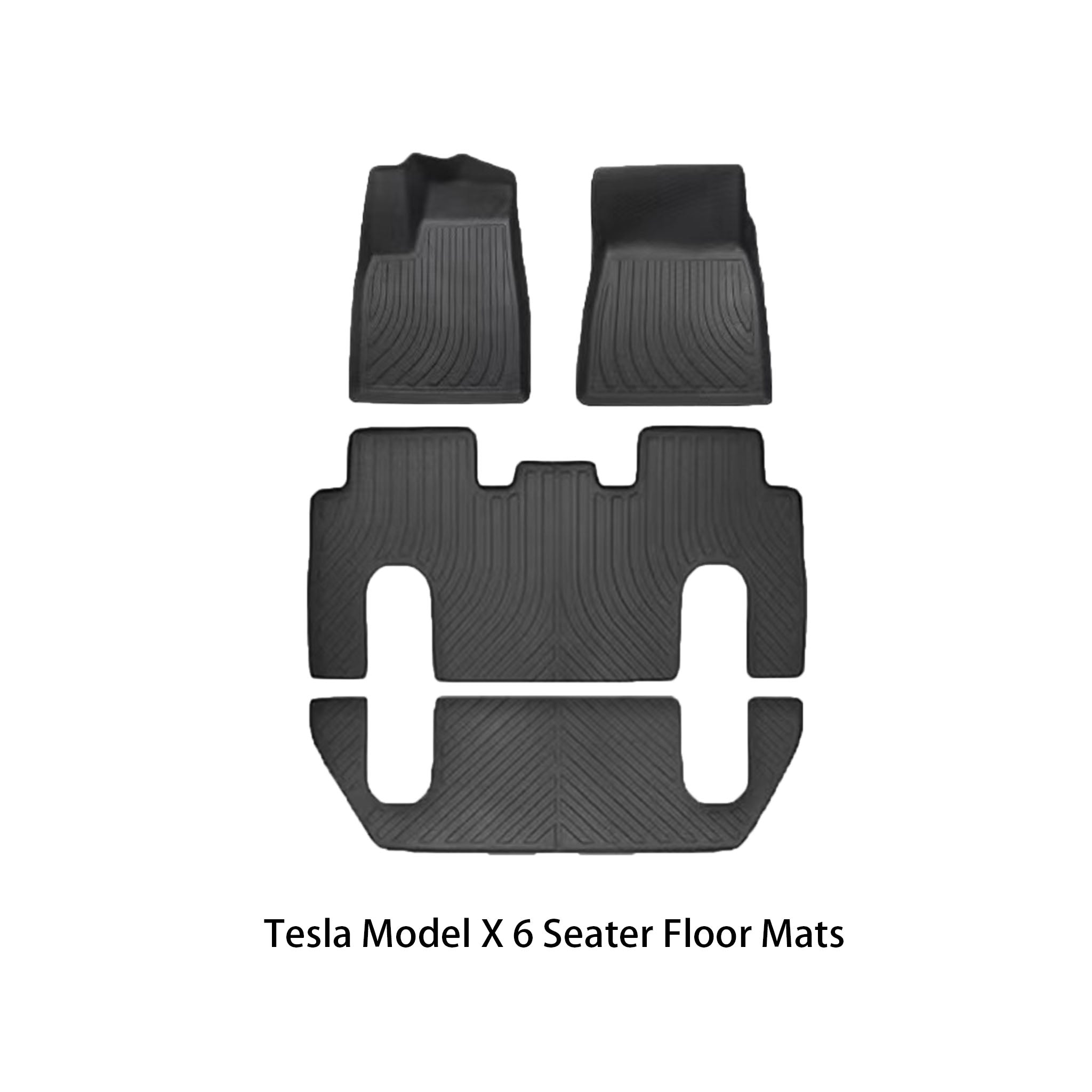Floor Mats For Tesla Model X 2016-2023-Motor Vehicle Carpet & Upholstery-Teego