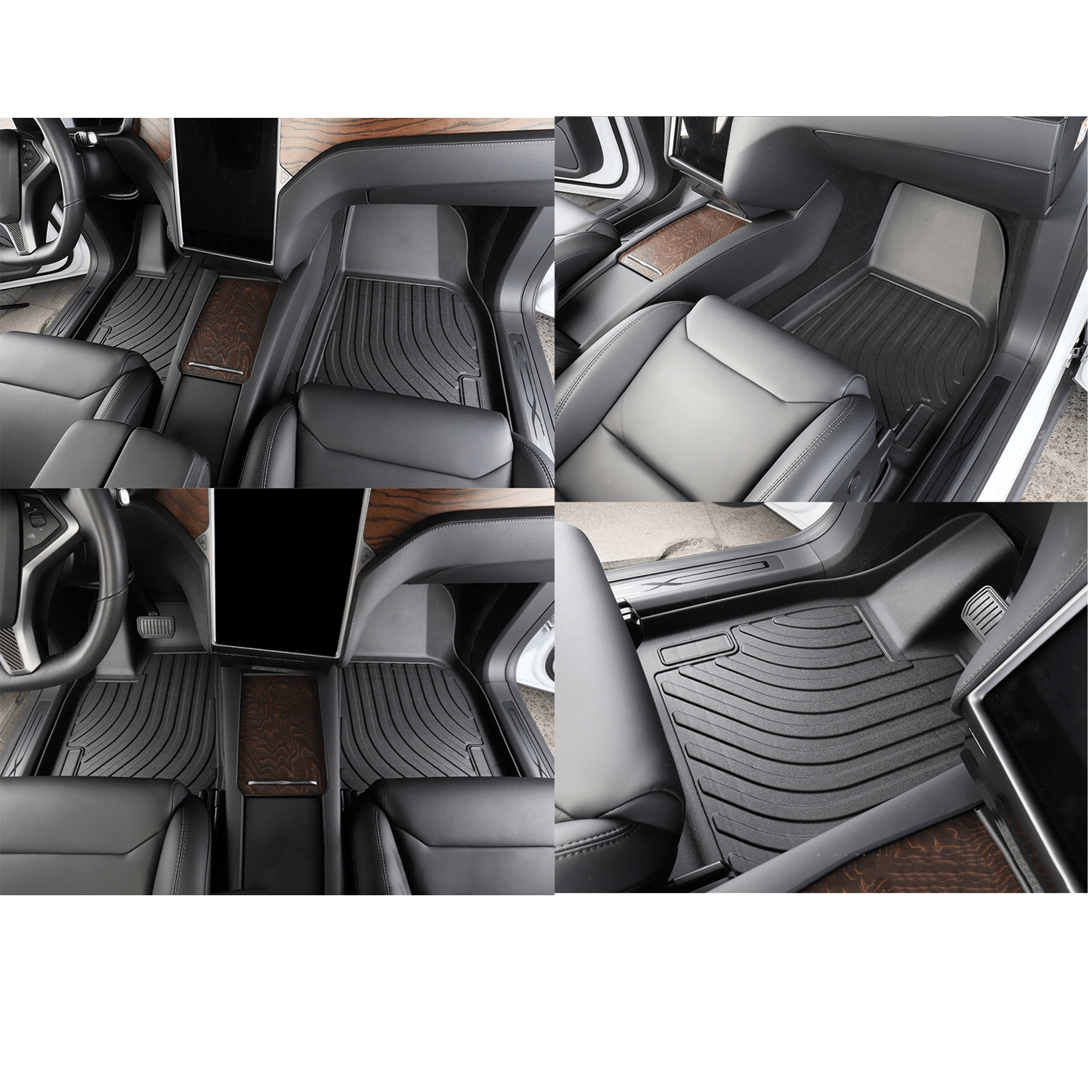 Floor Mats For Tesla Model X 2016-2023-Motor Vehicle Carpet & Upholstery-Teego
