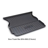 Model X Front Rear Trunk Well Mats 2016-2023-Motor Vehicle Carpet & Upholstery-Teego