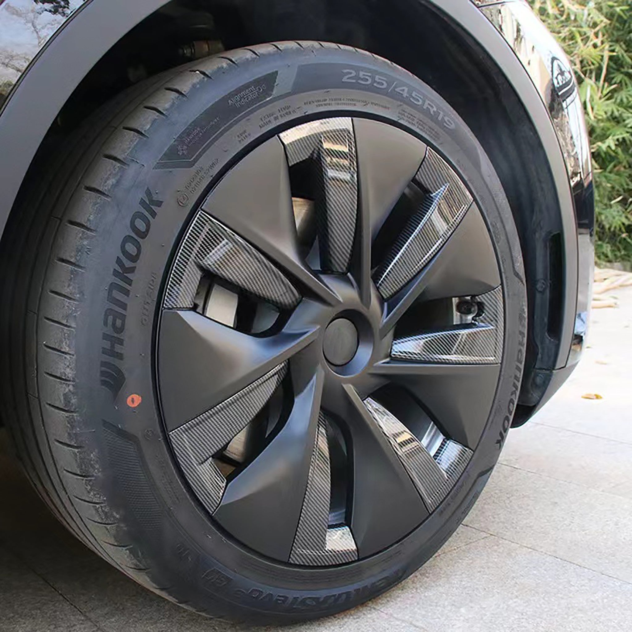 Tesla Model Y Wheel Covers 19 Inch Accessories 2024 2023 Carbon Fiber Hubcaps