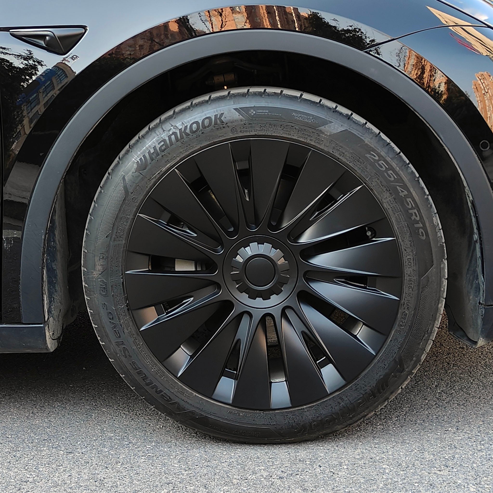 Induction Style Wheel Covers For Tesla Model Y 19" Gemini Wheels - Turbine Center