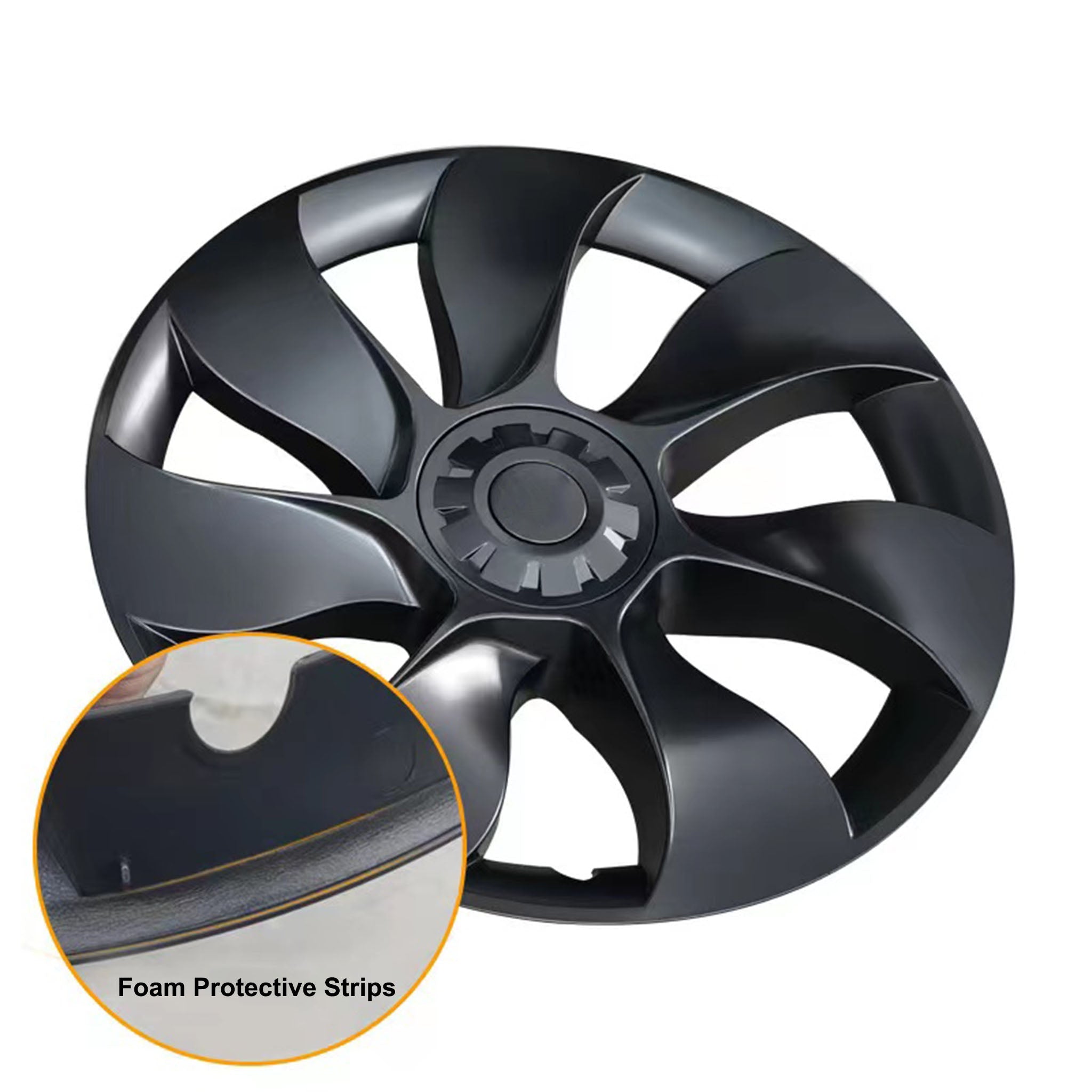 Teego Wheel Cover Hubcap 19 inch for Model Y - Foam Protective Strips