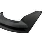 Detail view of Tesla Model Y Carbon Fiber Front Lip Spoiler