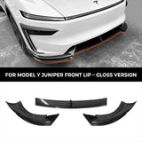 Tesla Model Y Carbon Fiber Front Lip Spoiler