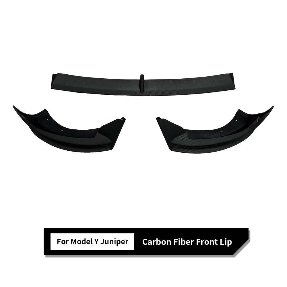 Tesla Model Y Carbon Fiber Front Lip Spoiler
