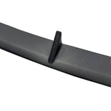 Detail view of Tesla Model Y Carbon Fiber Front Lip Spoiler