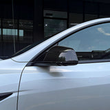 Tesla Model Y Carbon Fiber Mirror Covers (Upper & Lower)