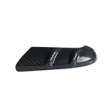Detail of Tesla Model Y Black Carbon Fiber Lower Mirror Cover