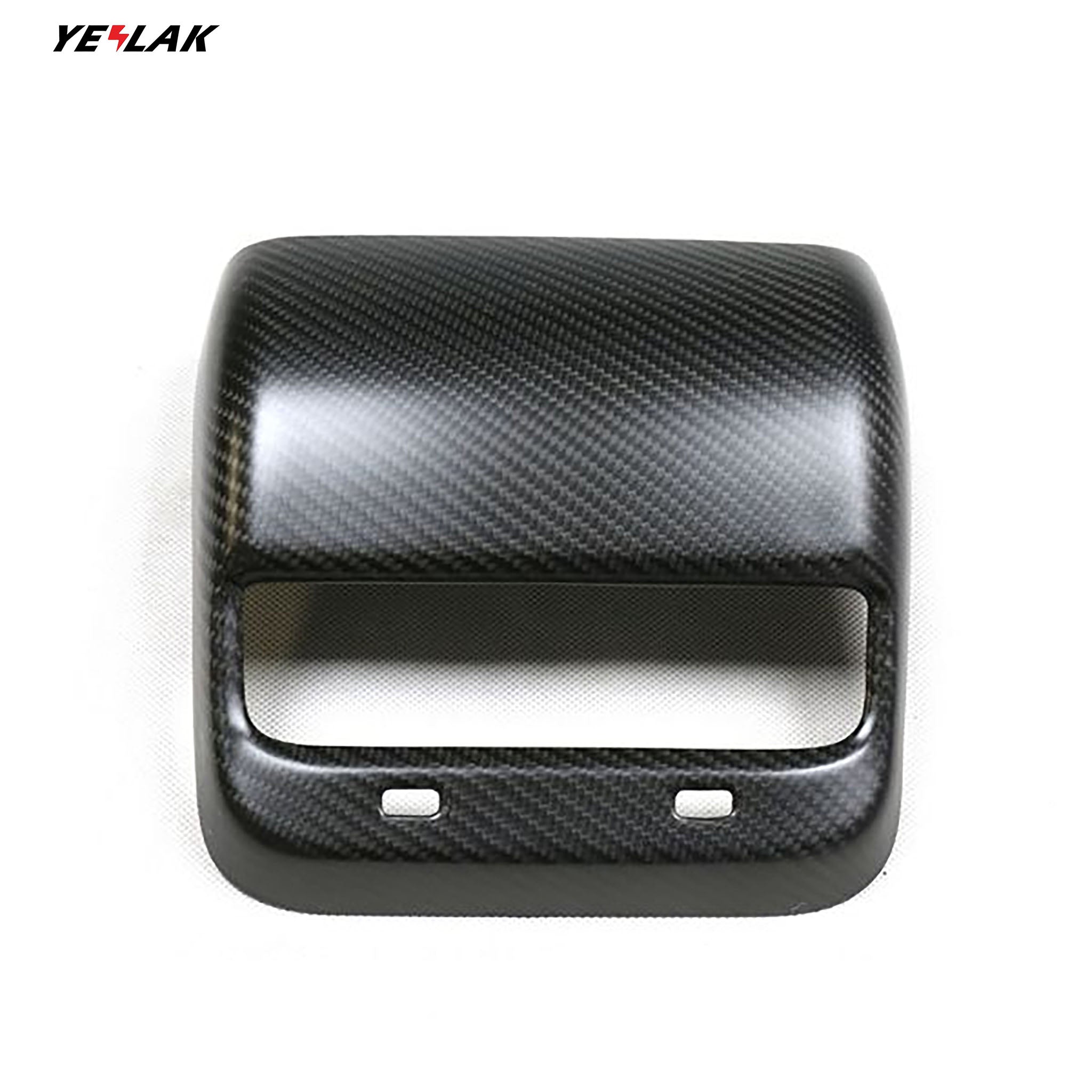 Carbon Fiber Rear AC Outlet Cover For Tesla Model 3 & Y by Teego