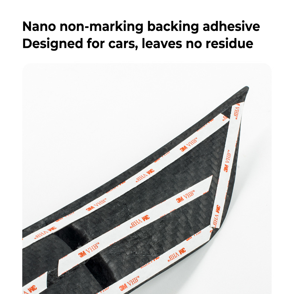 Backing adhesive view of Tesla Model Y Carbon Fiber Rear Diffuser