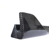 Close-up view of the carbon fiber texture on Tesla Model 3 V-Style Side Skirts