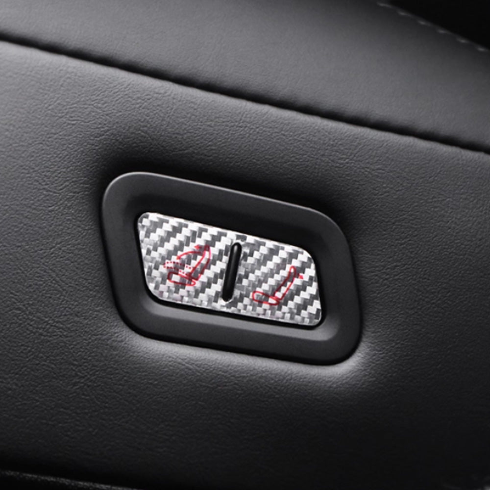 Tesla Model Y Juniper Carbon Fiber Rear Seat Folding Button Trim