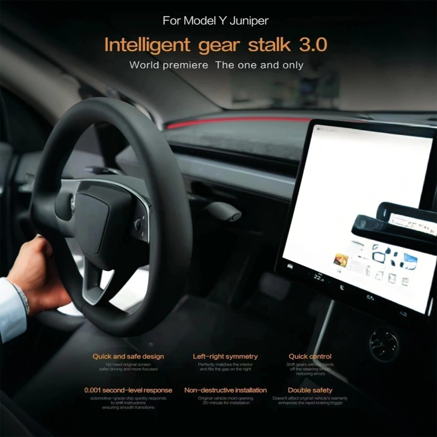 Tessgo Gear Shift Upgrade for Model Y Juniper & Model 3 2026