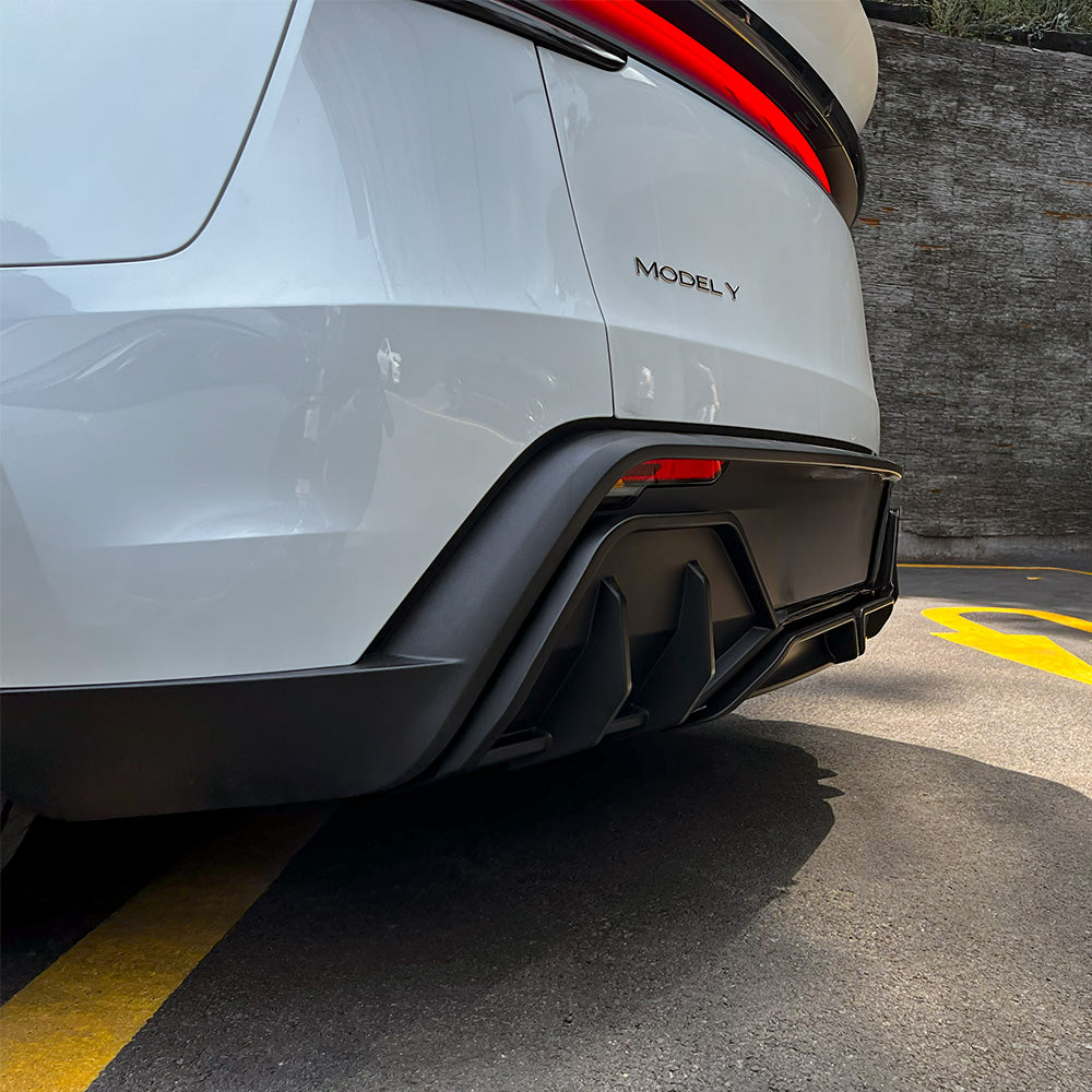 Rear Diffuser Upgrade 3PCS Aerodynamic Body Kit, No-Drill Install, OEM Fit Finish for Model Y Juniper
