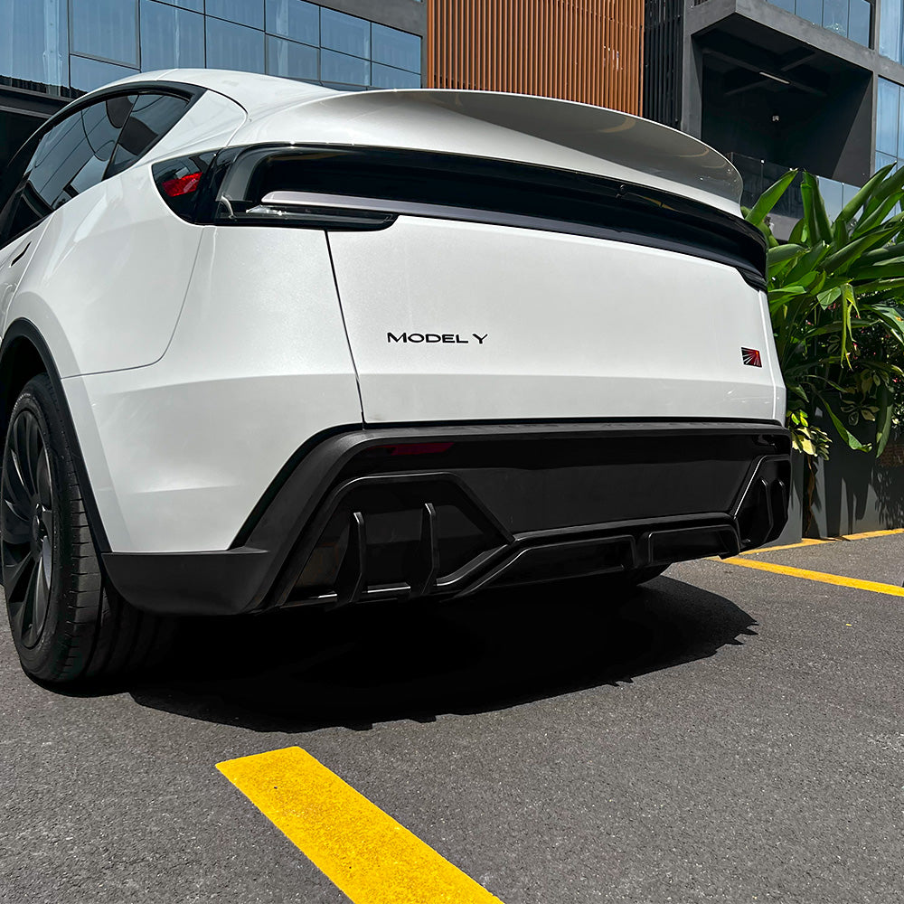 Rear Diffuser Upgrade 3PCS Aerodynamic Body Kit, No-Drill Install, OEM Fit Finish for Model Y Juniper